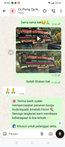 Testimonial Papan Bunga cananggela