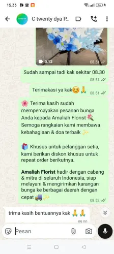 Testimonial Standing Flower cananggela