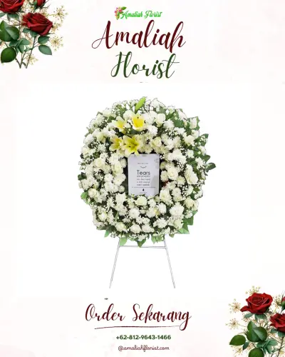 Krans Bunga Duka Cita cananggela